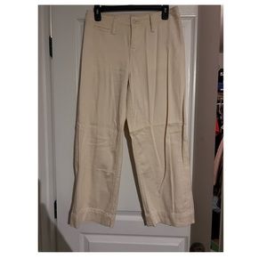 tan wide leg capris